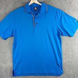 FootJoy Shirt Mens Large‎ Blue Golf Polo Golfer FJ Peninsula Club Charlotte NC